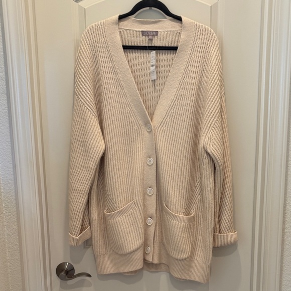 J. Crew Sweaters - Beautiful J. Crew size XL Rib V-neck Cardigan Sweater